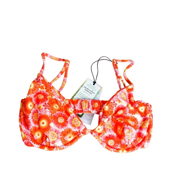 NWT VDM Swim Reversible Bikini in Gingham/Retro Daisy - Picture 12 of 16